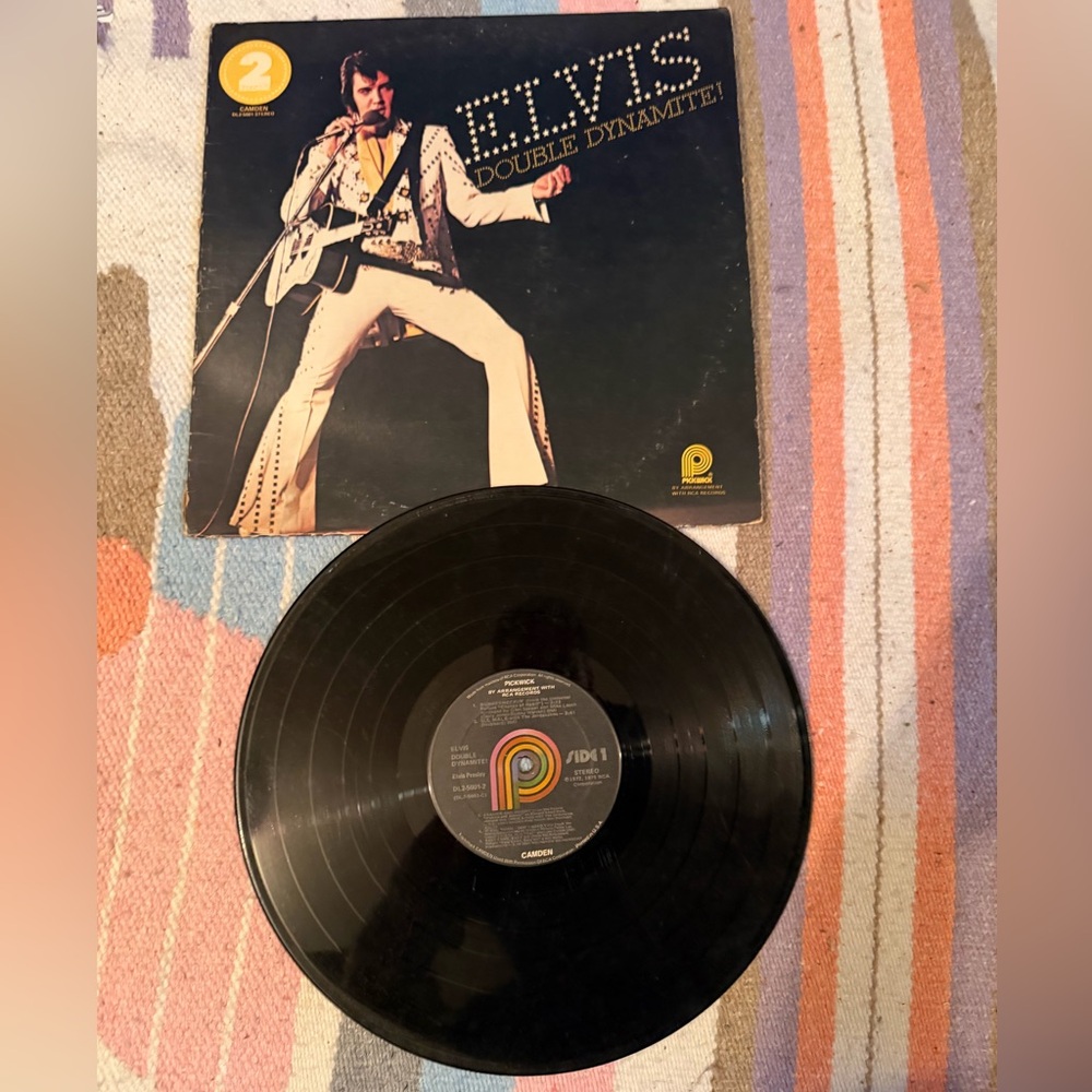 1975 ELVIS DOUBLE DYNAMITE vinyl LP 2 RECORDS CAMDEN DL2-5001 STEREO PICKWICK